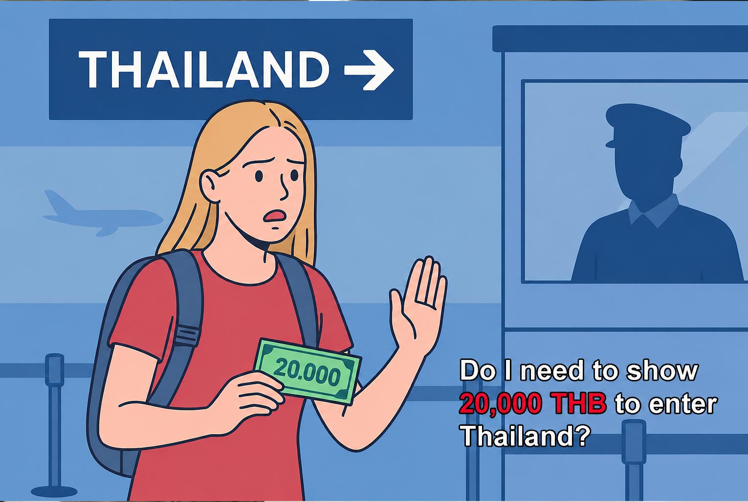 do you really need 20,000 thb in cash to enter thailand as a tourist?
