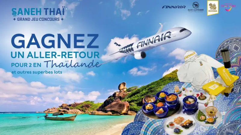 Gagnez un vol aller-retour pour 2 pour un voyage en Thaïlande !