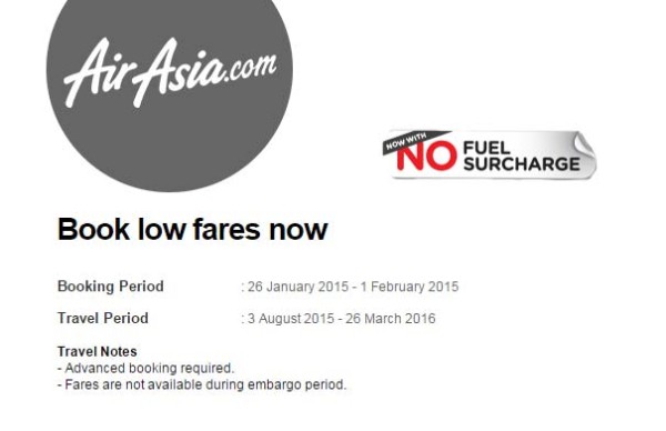 Promotion Air Asia