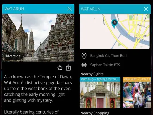 Appli Momondo places Bangkok