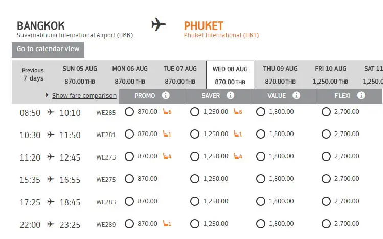 billests avion bangkok phuket pas cher