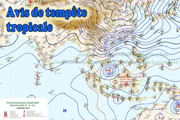 tempête tropical thailande
