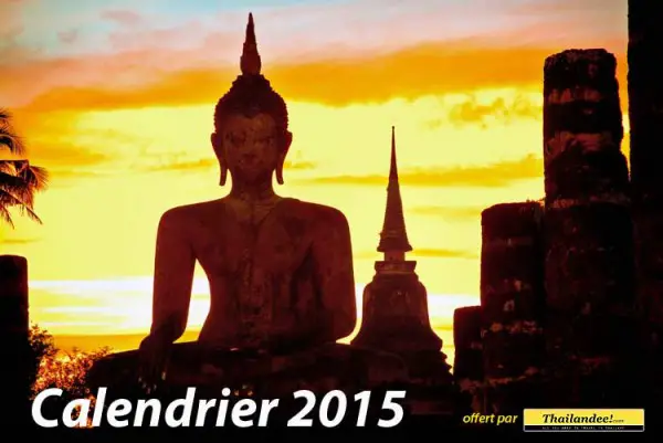 Calendrier 2015 gratuit Thailande