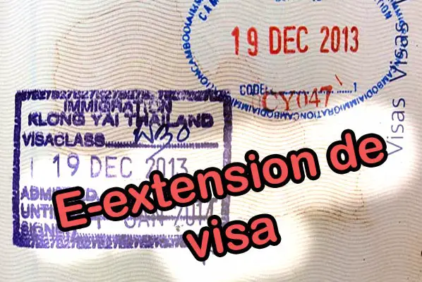e-extension visa thailande