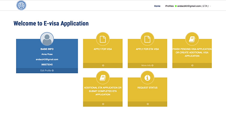  demande visa thailande en ligne