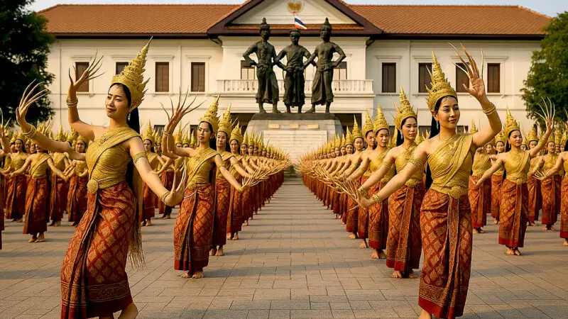 Chiang Mai célèbre son 729e anniversaire avec une danse traditionnelle géante : un record du monde en vue !