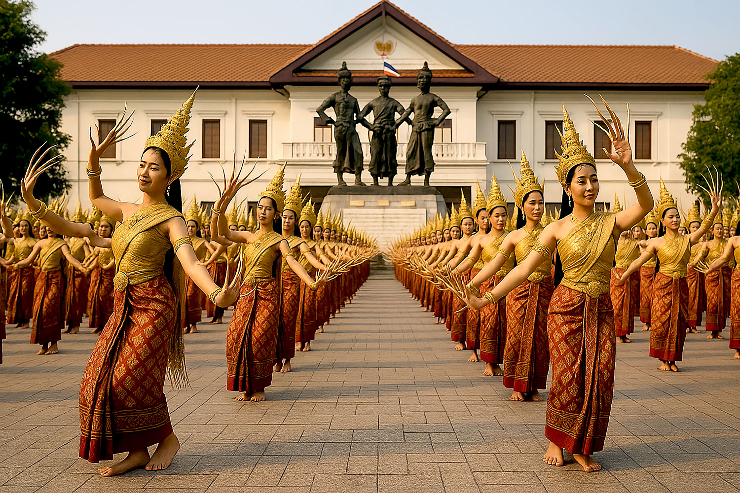 Chiang Mai célèbre son 729e anniversaire avec une danse traditionnelle géante : un record du monde en vue !