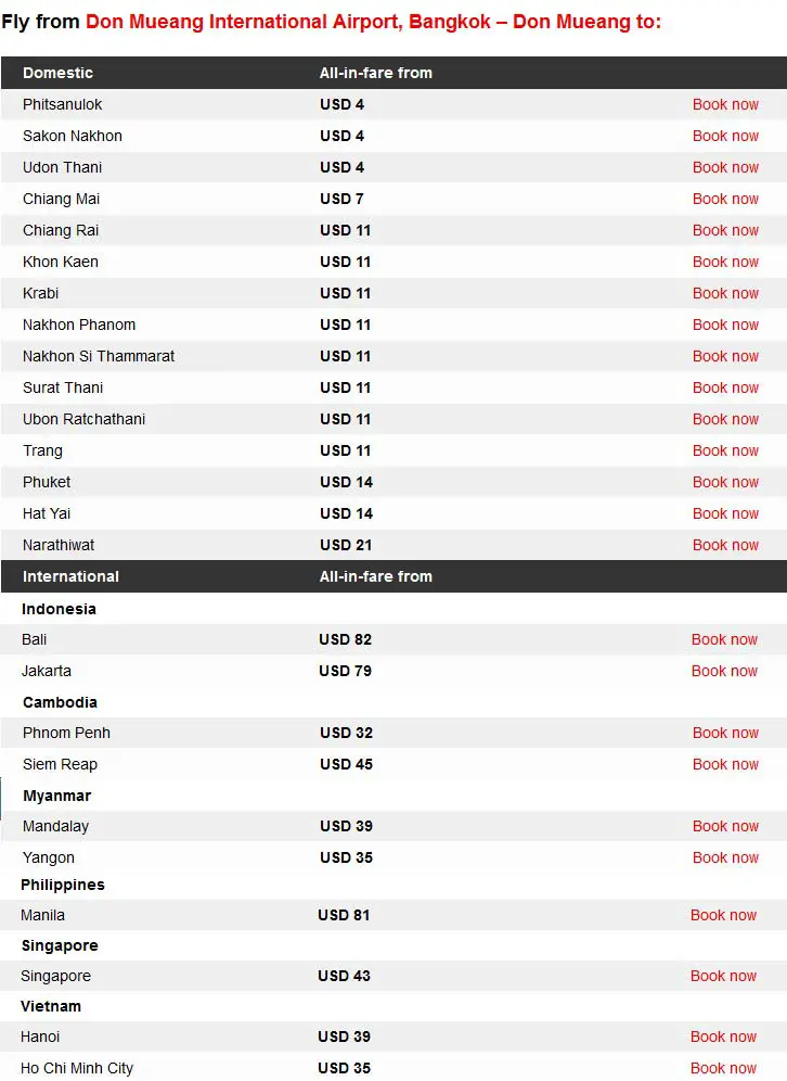 Promo Air Asia Thailande