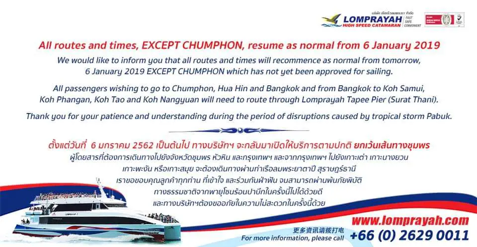 loprayah chumphon samui