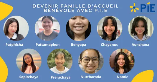 9 lycéennes thaïlandaises cherchent une famille d’accueil en France