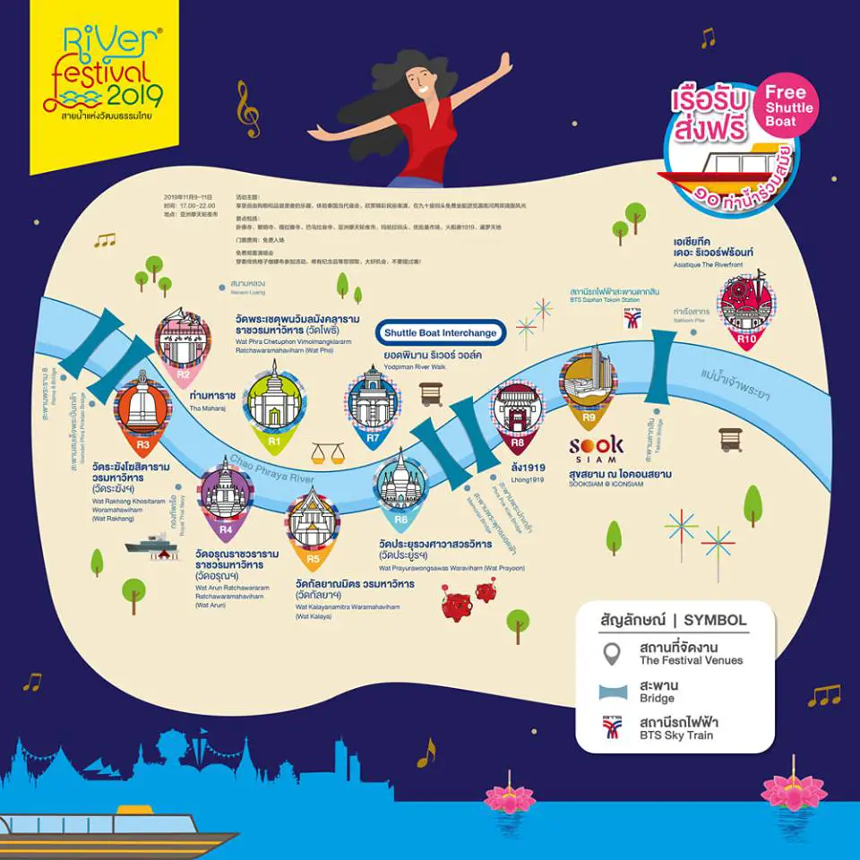 bangkok river festival map
