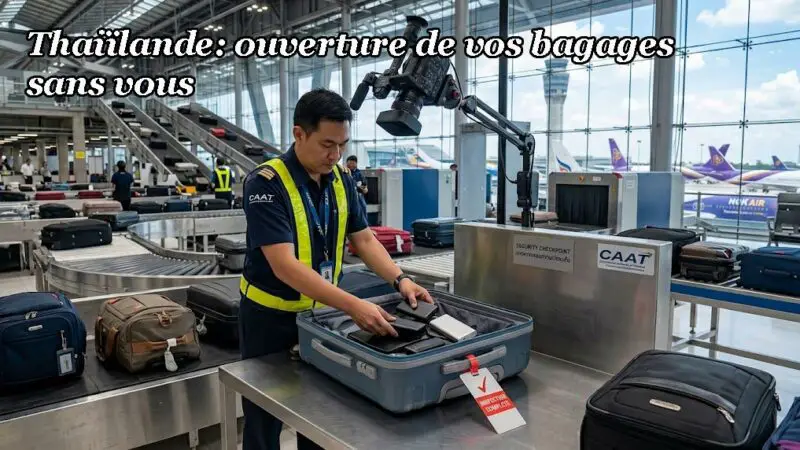 Thaïlande : vos bagages en soute ouverts sans votre présence dès le 16 octobre