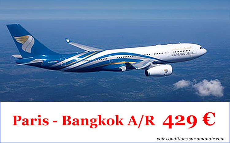 avion pas cher thailande