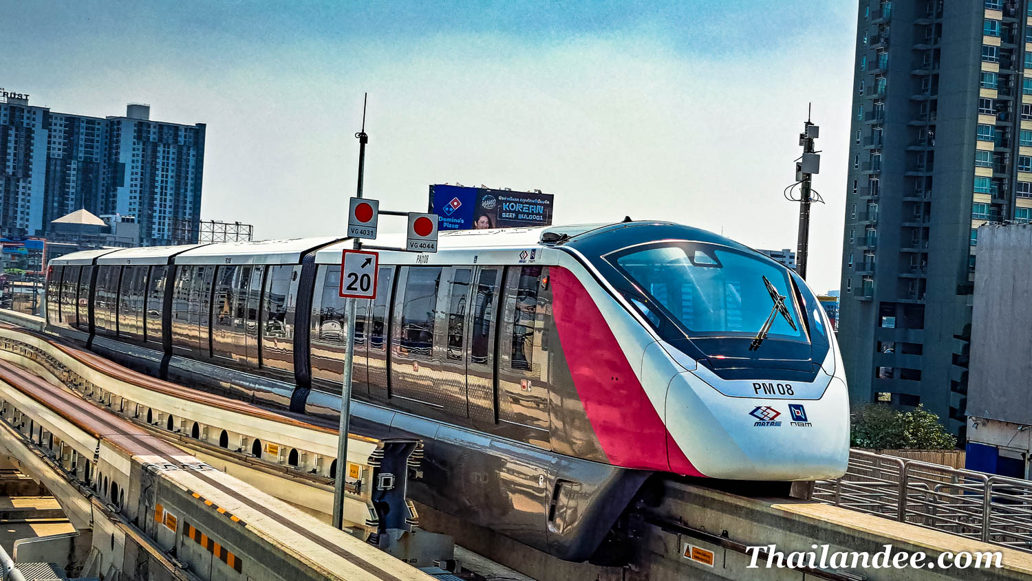 Métro de Bangkok : l’extension de la Pink Line, accès gratuit