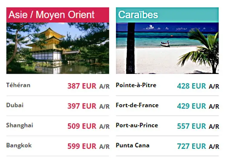 vols pas chers thailande