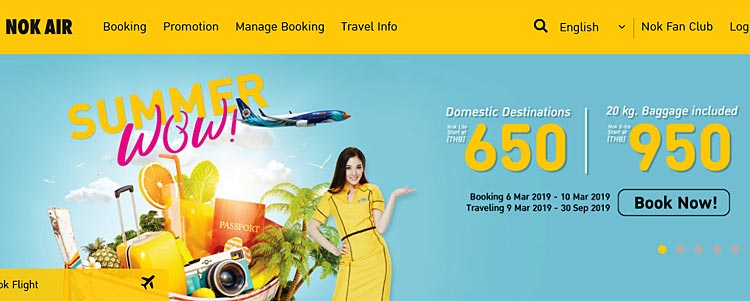 billets avion vol intérieurs thailande à 18 euros