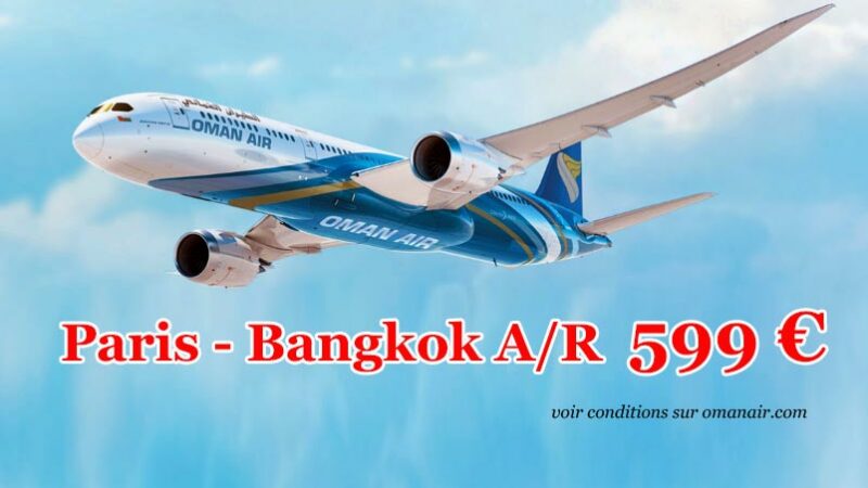 billets avion aps chers thailande 599€