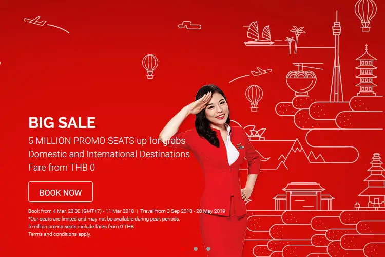 promos vols air asia thailande