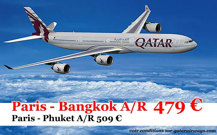 vols bangkok 479 euros