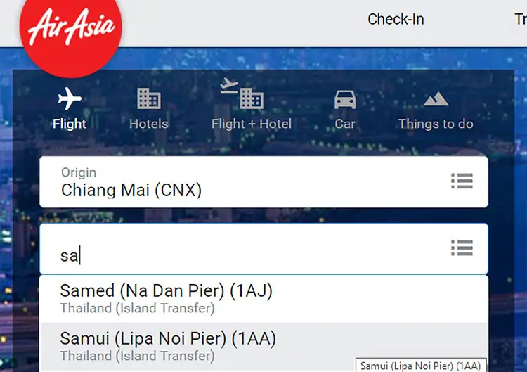 avion chiang mai surat