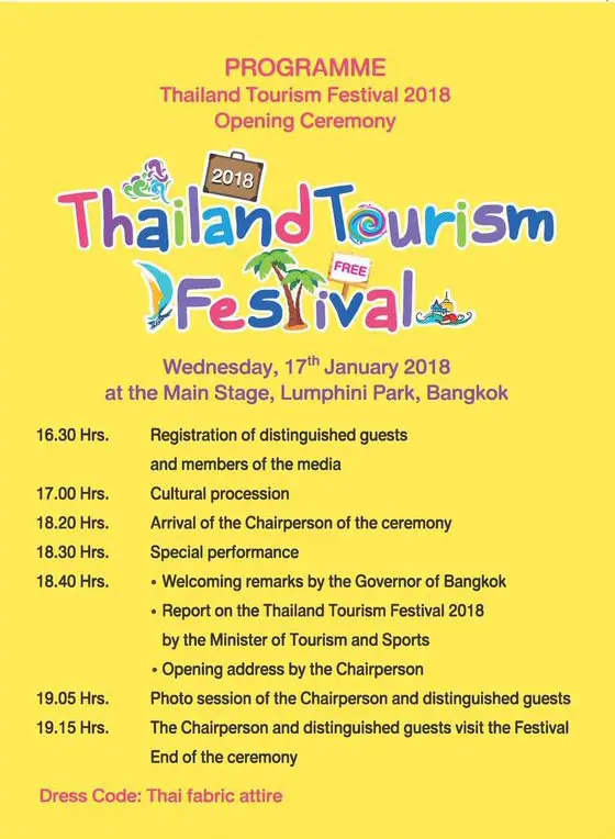 thailand tourism festival 2018