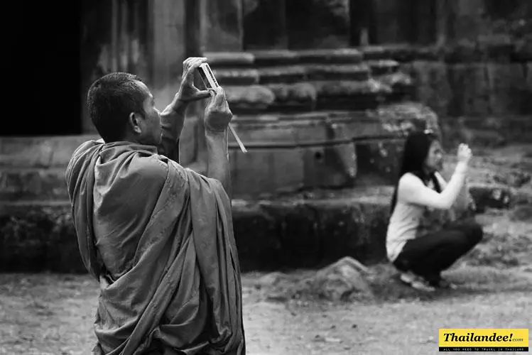 moine touriste thailande