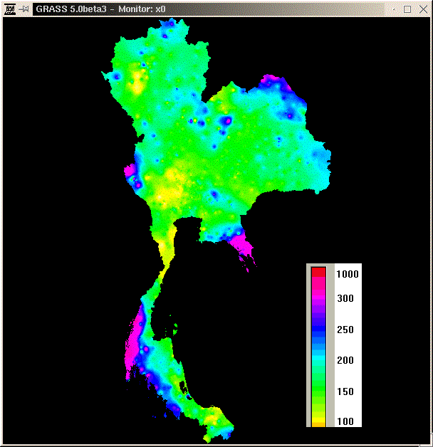 thailand rainfall map may