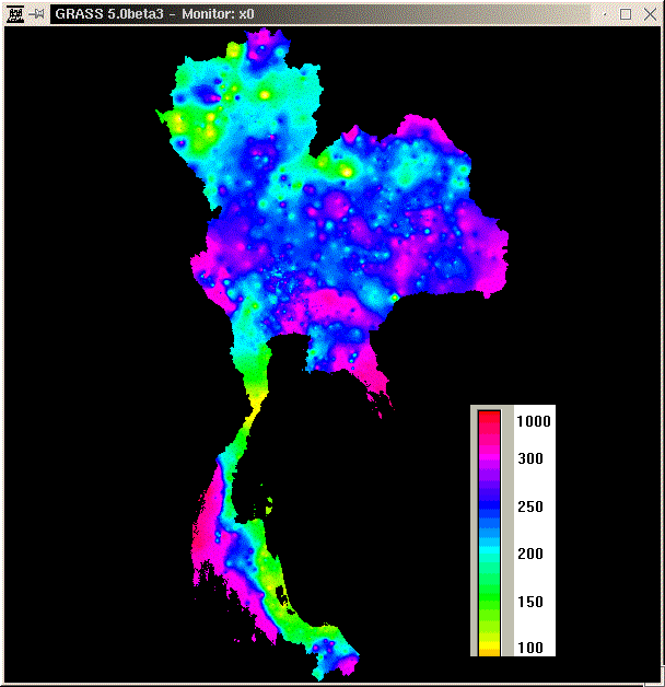 thailand rainfall map september